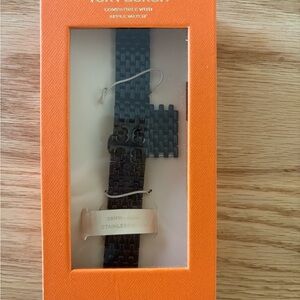 Tory Burch Apple Watch Stainless Steel Band Black 38mm-45mm